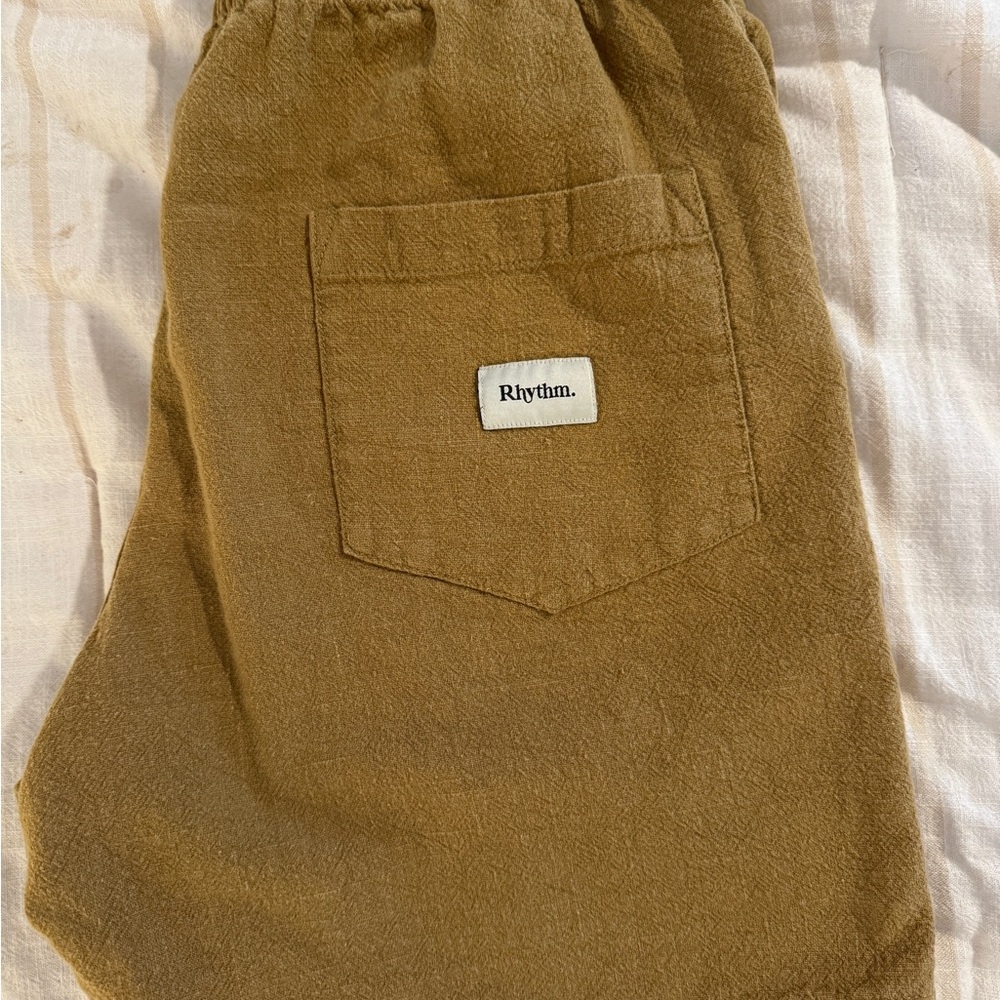 Rhythm Textured Linen Shorts - Picture 2 of 5